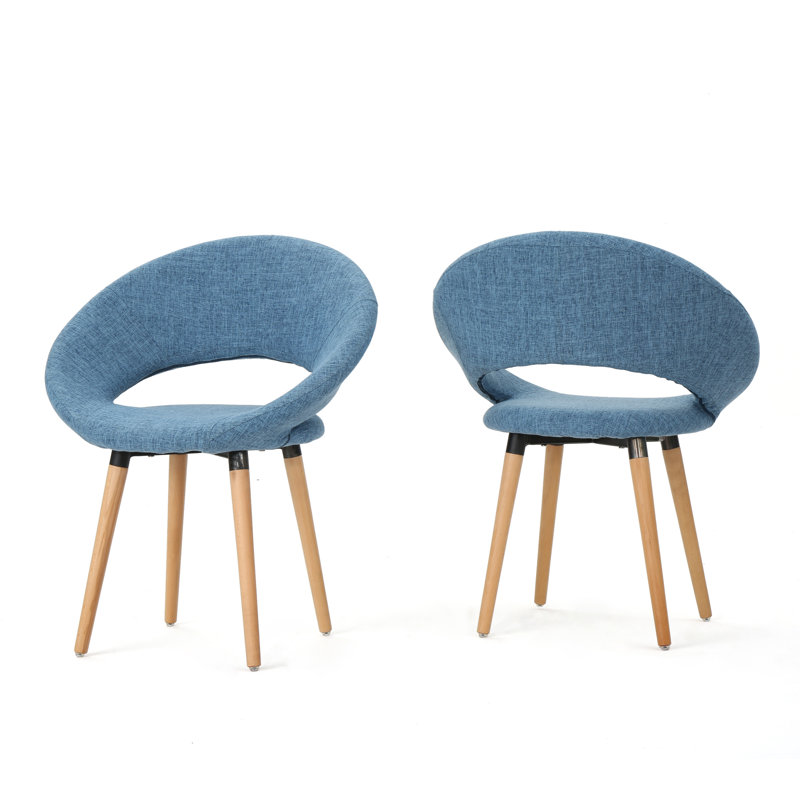 Glastonbury Fabric Modern Upholstered Dining Chair & Reviews AllModern